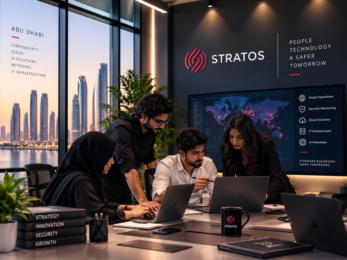 Stratos Info Tech team collaborating